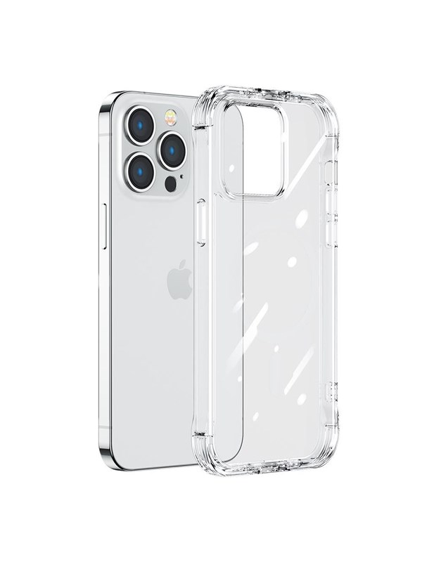 Joyroom Defender Series Case Cover for iPhone 14 Armored Hook Cover Stand Clear (JR-14H1)