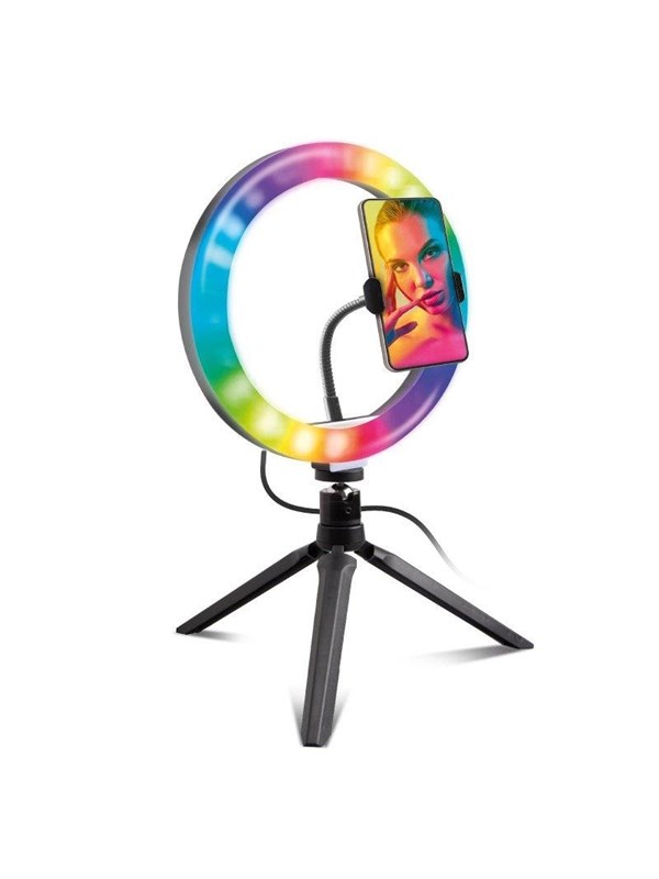 SBS Multicolour Ring Light with Tripod