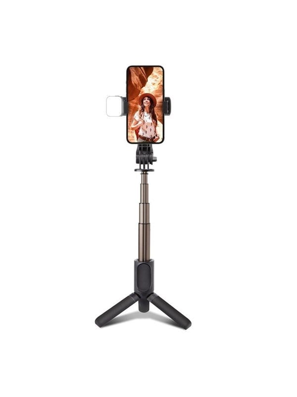 SBS Selfie stick with tripod and LED light