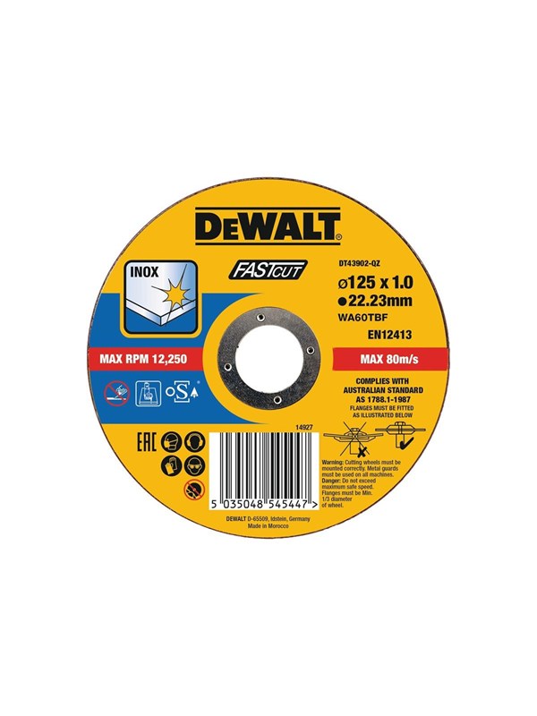 Dewalt DT43902-QZ - cutting disc - for metal concrete
