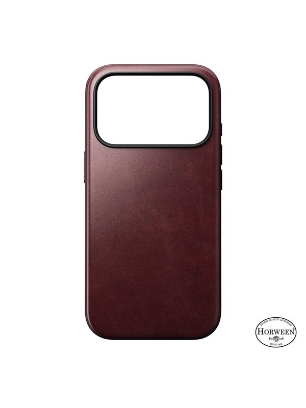 Nomad - Modern Leather Case - iPhone 17 Pro | Burgundy | Horween