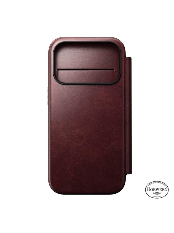 Nomad - Modern Leather Folio - iPhone 17 Pro | Burgundy | Horween