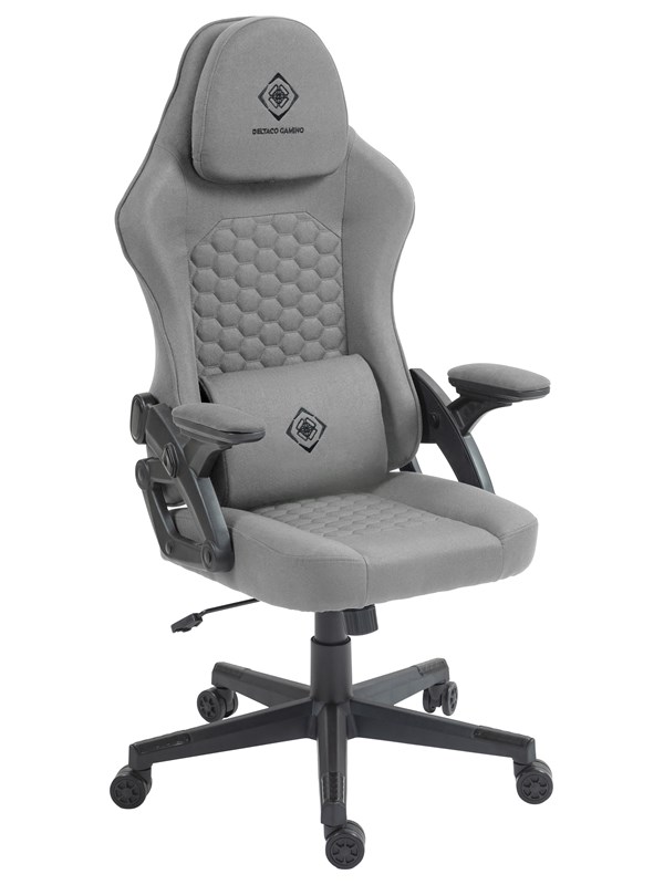 Deltaco DC130 Gaming Pelituoli - Harmaa - Kangas