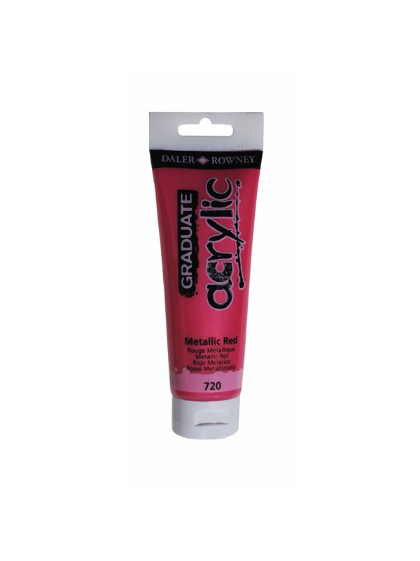 Daler-Rowney Graduate Acrylic 120 ml Metallic Red