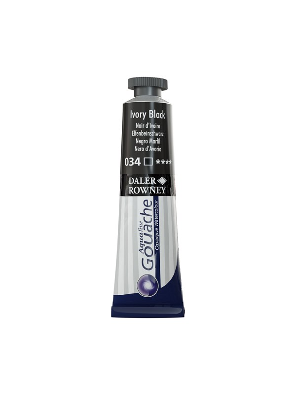 Daler-Rowney Aquafine Gouache 15ml Ivory Black