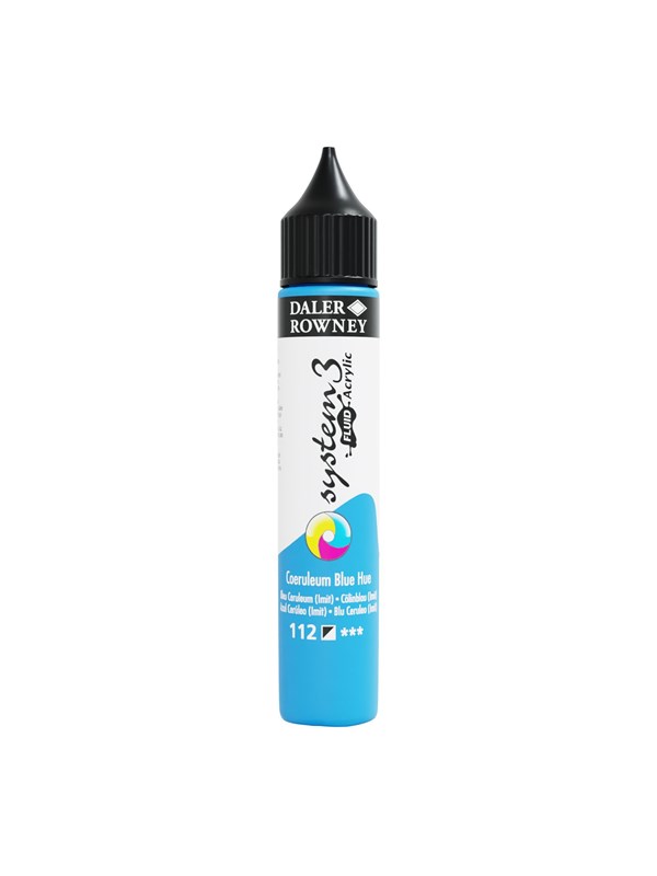 Daler-Rowney System3 Fluid Acrylic 29.5 ml Coreuleum Blue Hue