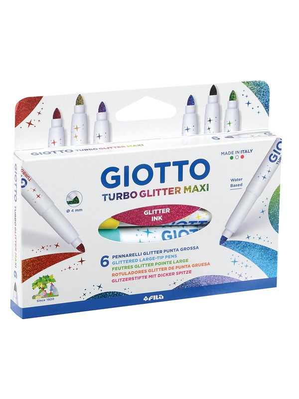 Giotto Turbo Glitter Maxi 6 pcs