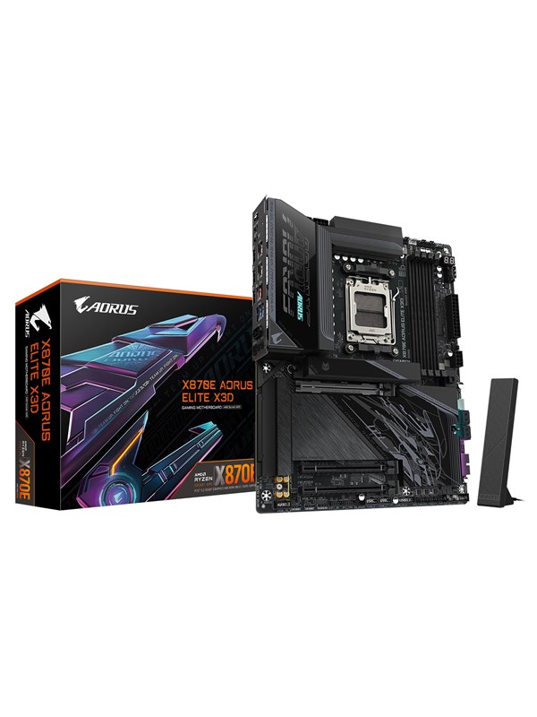 GIGABYTE X870E AORUS ELITE X3D Emolevy - AMD X870E - AMD AM5 - DDR5 RAM - ATX