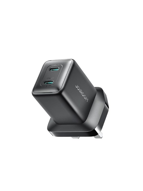 Joyroom JR-TCG17 45W 2 x USB-C wall charger (UK plug) - black
