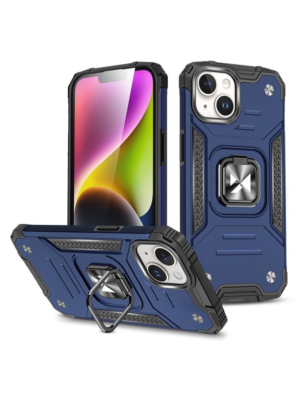Wozinsky Ring Armor iPhone 15 Plus iPhone 15 Plus Ring Armor Case - Blue