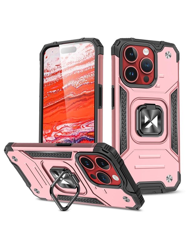 Wozinsky Ring Armor iPhone 15 Pro Max Ring Armor Case - Gold