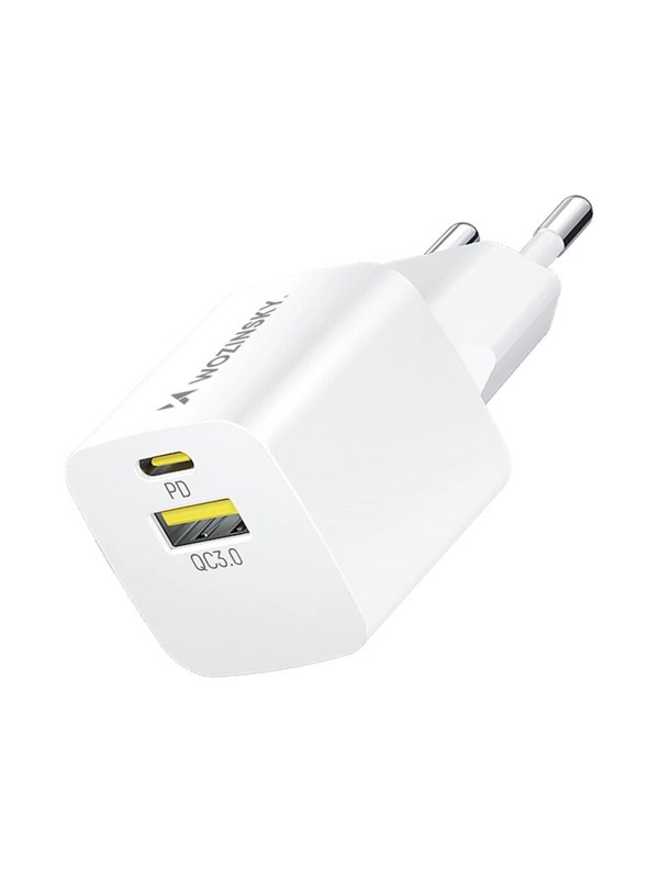 Wozinsky WWCEAC GaN USB-A USB-C 33W Wall Charger - White