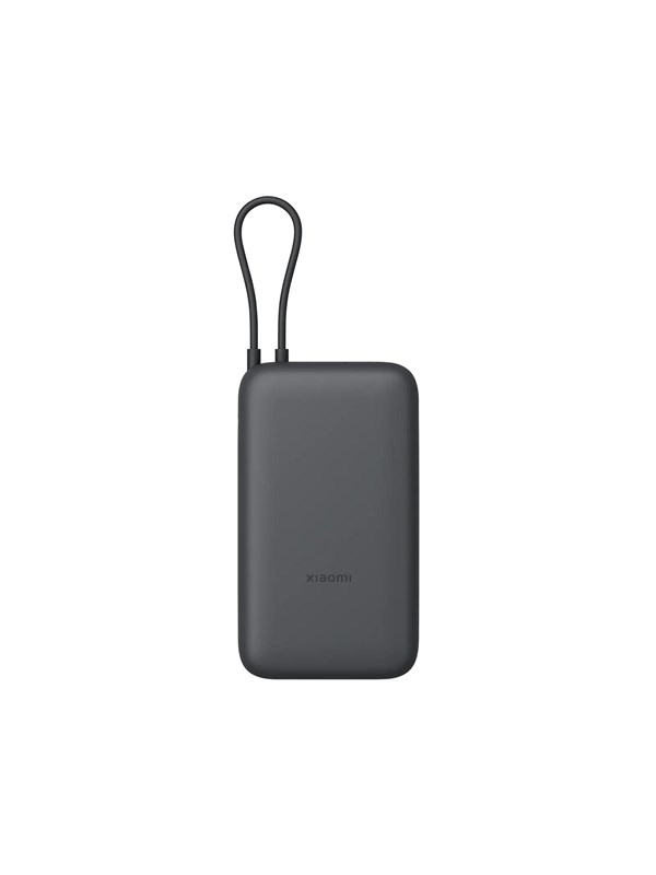 Xiaomi Power Bank 20000 (Integrated Cable) - Dark Grey Powerbank - Harmaa - 20000 mAh