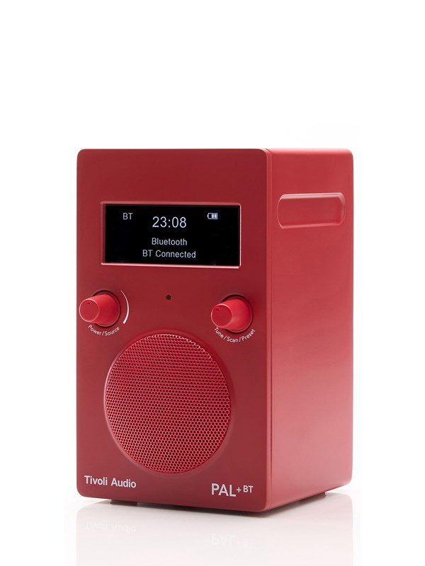 Tivoli Audio PAL+ BT - Punainen - DAB/DAB+/DMB/FM - Mono