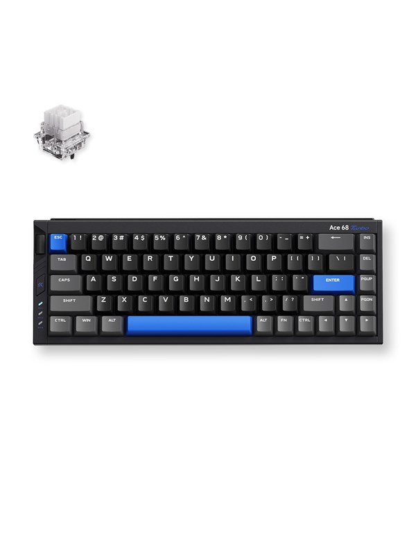 MCHOSE Ace 68 Turbo (Cyber Black) - Pelinäppäimistö - ilman numpadia - Englanti (US) - Musta