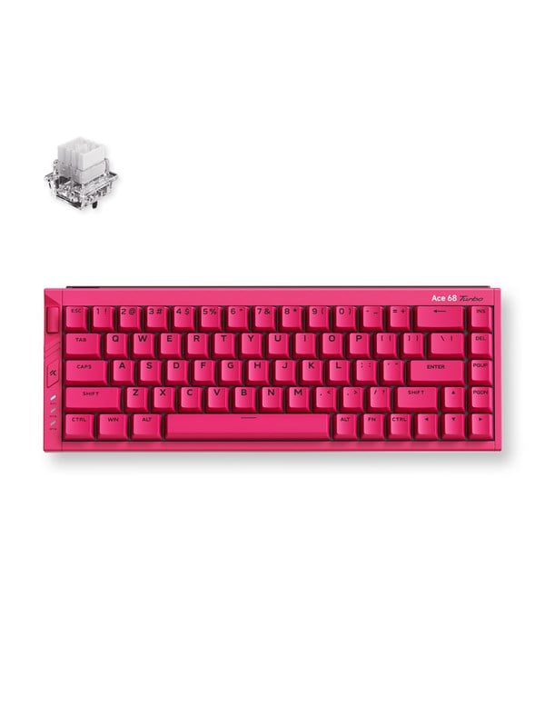 MCHOSE Ace 68 Turbo (Berry Red) - Pelinäppäimistö - ilman numpadia - Englanti (US) - Punainen