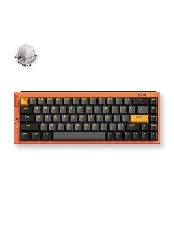 MCHOSE Ace 68 Turbo (Galaxy Orange) - Pelinäppäimistö - ilman numpadia - Englanti (US) - Oranssi