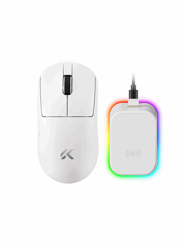 MCHOSE A7 V2 Ultra+ Lightweight Wireless - Pelihiiri - Optinen - 6 painiketta - Valkoinen