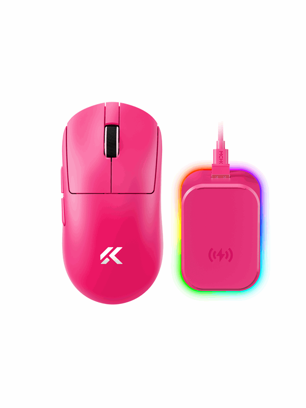 MCHOSE A7 V2 Ultra+ Lightweight Wireless - Pelihiiri - Optinen - 6 painiketta - Punainen