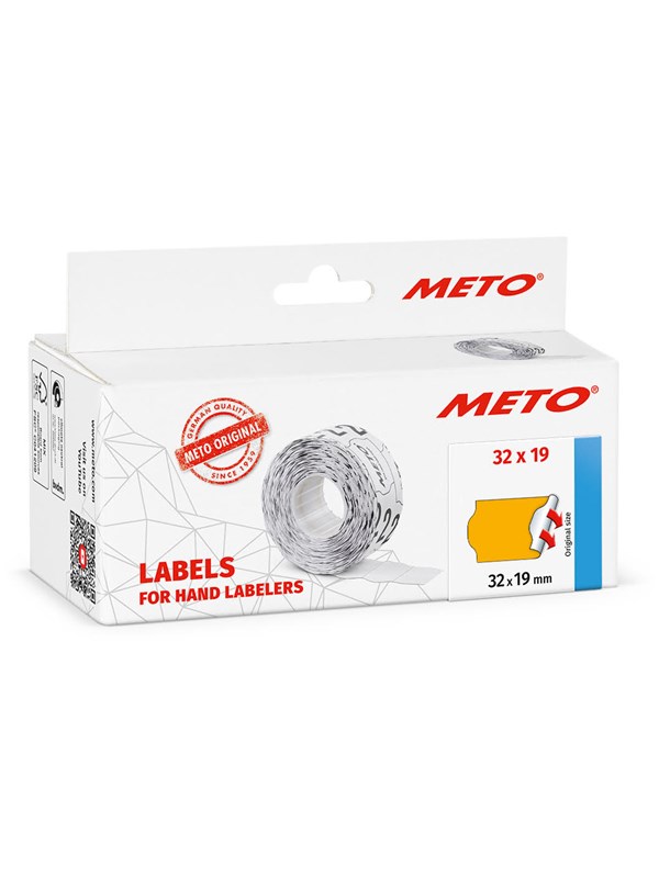METO Price labels 32x19 flour orange 5 rls/1000