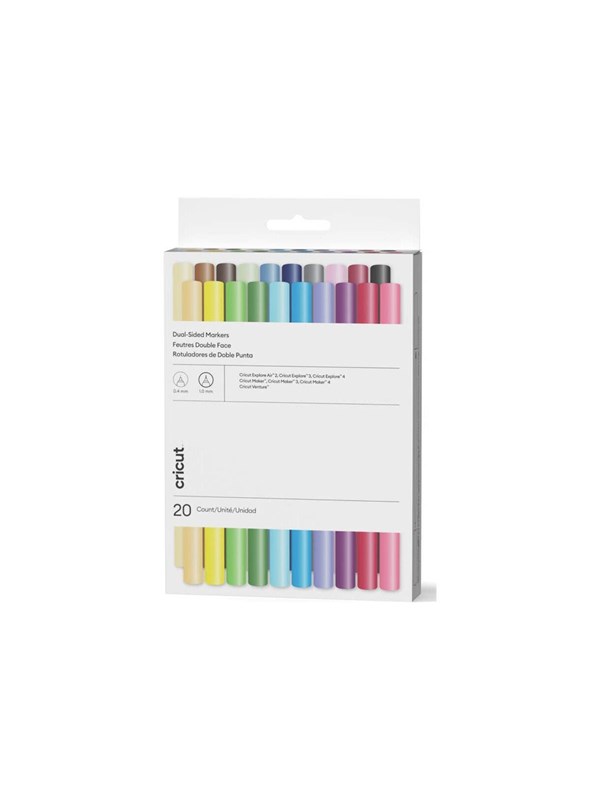 Cricut Ultimate - twin-tip marker - assorted colours (pack of 20)