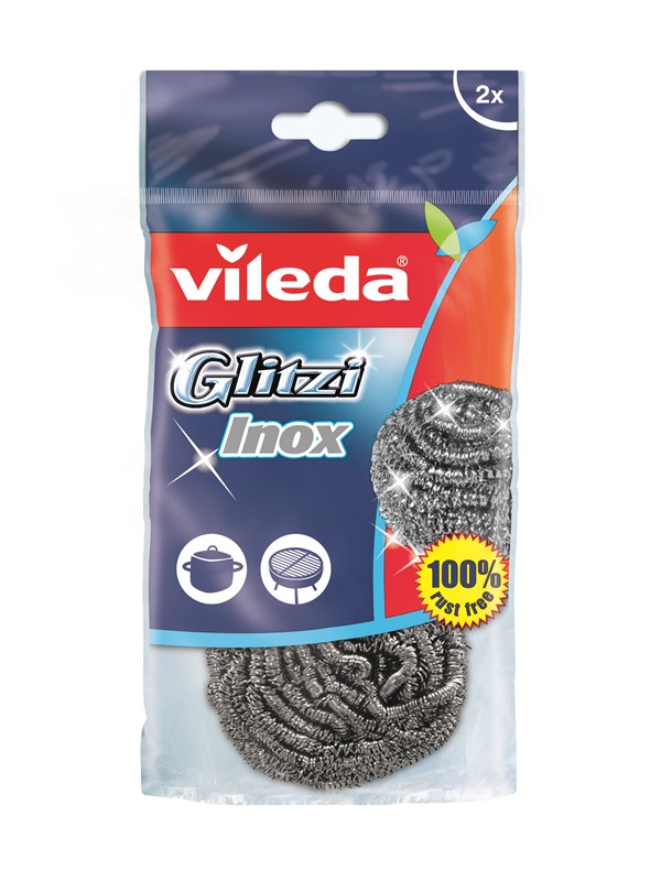 Vileda Glitzi Inox Ruostumattomasta Teräksestä Valmistetut Hankaussienet - 3 kpl