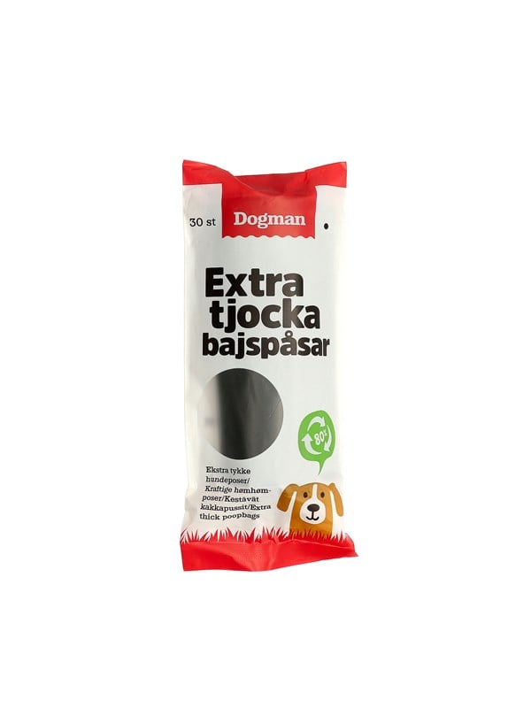Dogman Erittäin paksut kakkapussit (30 kpl)