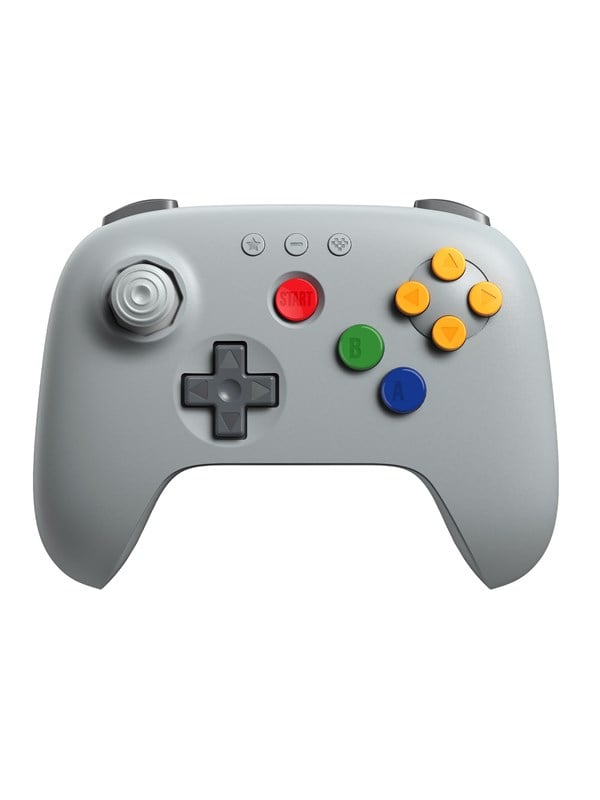 8BitDo 64 Bluetooth - Classic Grey - PC - Switch 1 & 2 - Wireless Controller - Android