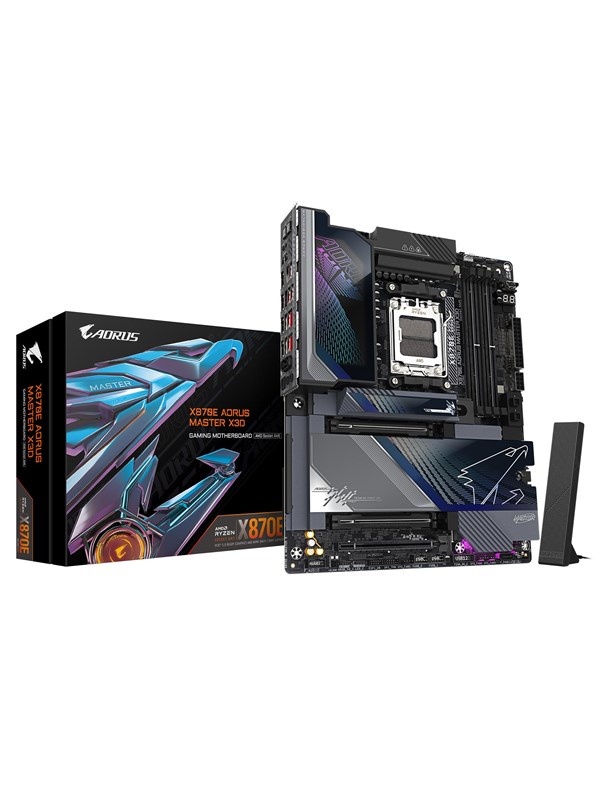 GIGABYTE X870E AORUS MASTER X3D Emolevy - AMD X870E - AMD AM5 - DDR5 RAM - ATX