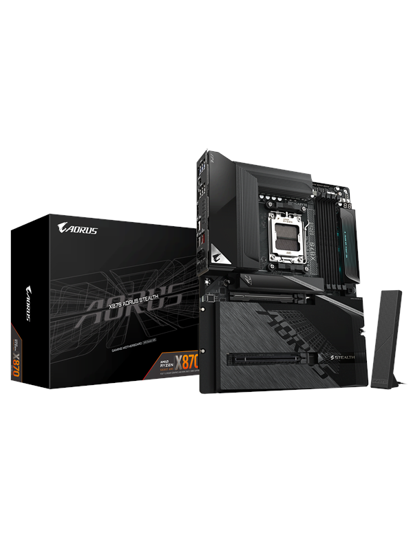GIGABYTE X870 AORUS STEALTH Emolevy - AMD X870 - AMD AM5 - DDR5 RAM - ATX