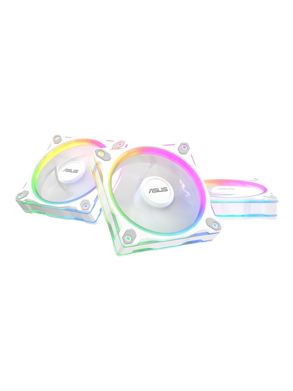 ASUS Prime MR120 White (3-pack) - Kotelotuuletin - 120mm - Valkoinen
