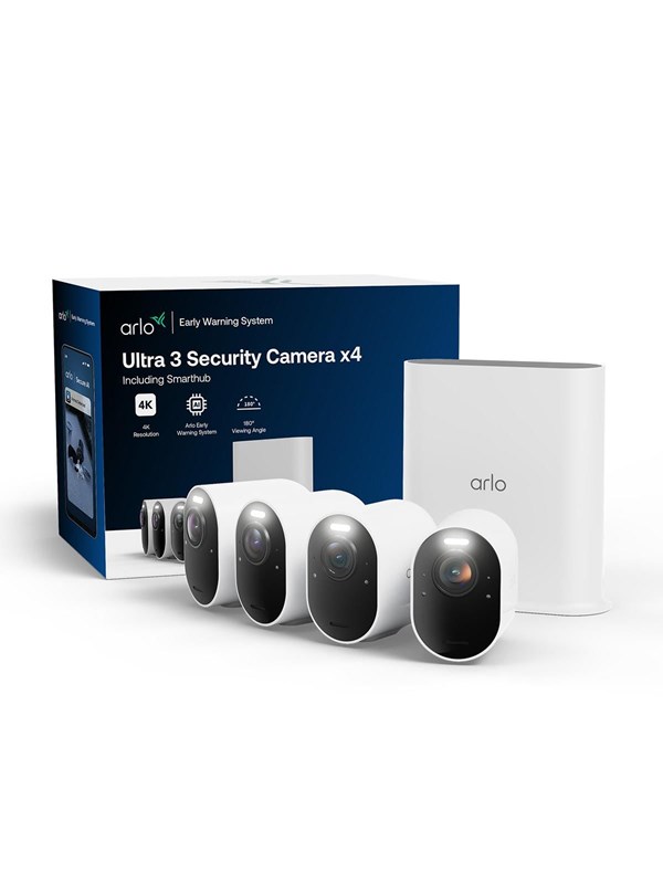 Arlo Ultra 3 Turvakamera, 4-kamerat