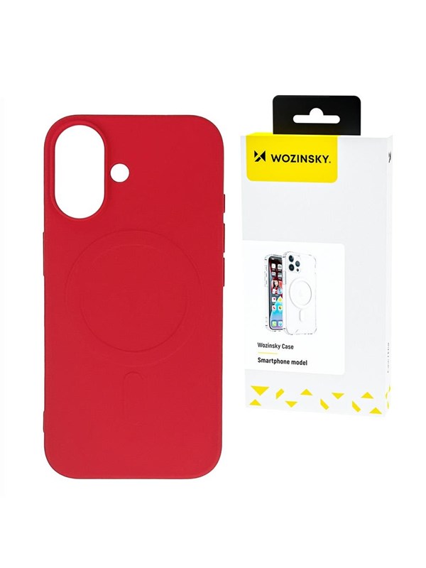 Wozinsky Liquid Silicone MagSafe Case for Samsung Galaxy S24 FE - Red
