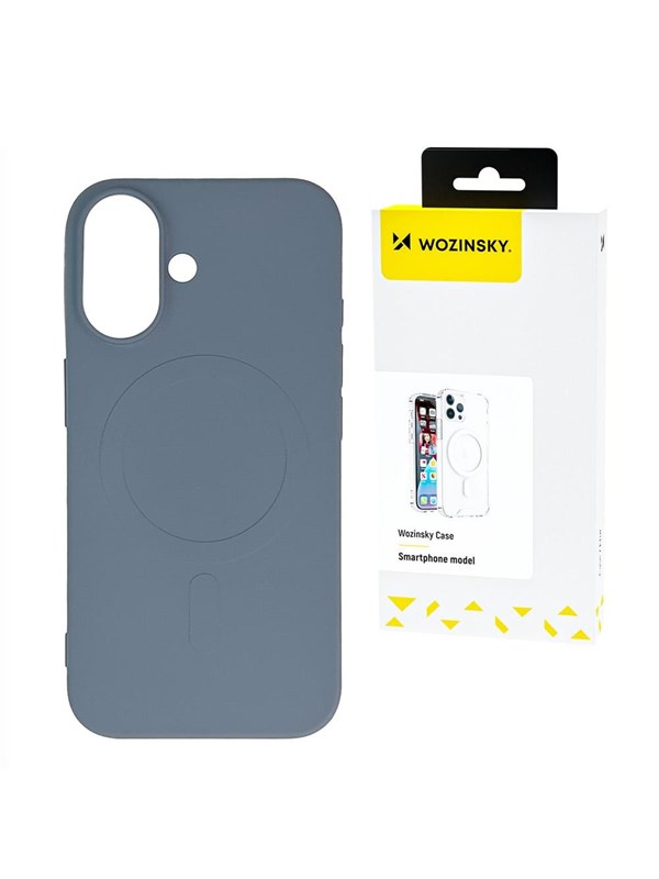 Wozinsky Silicone Case Compatible with MagSafe for Samsung Galaxy S24 FE - Gray