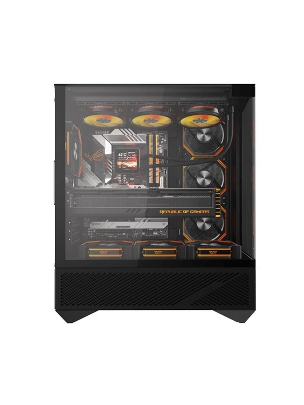 Darkflash DY460 Computer Case with 4 ARGB Fans - Kotelot - Musta
