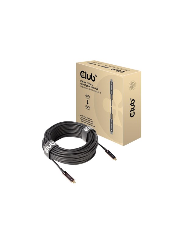 Club 3D - USB-C cable - 24 pin USB-C to 24 pin USB-C - 20 m
