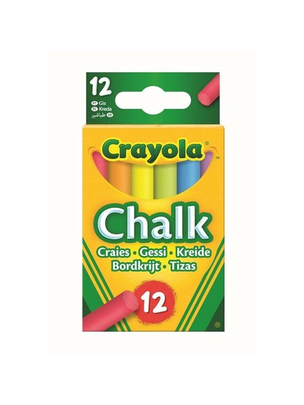Crayola Washable Chalk Coloured 12 Pcs
