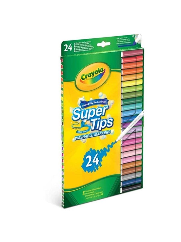 Crayola Supertips pestävät tussit 24 kpl