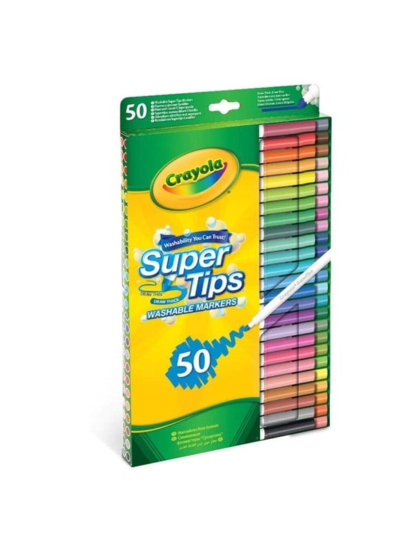 Crayola Supertips pestävät tussit 50 kpl