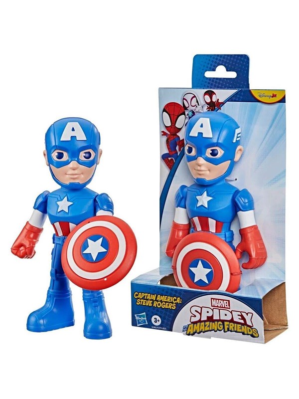 Spidey and His Amazing Friends Spidey & Friends Figure 22.5 cm - Captain America