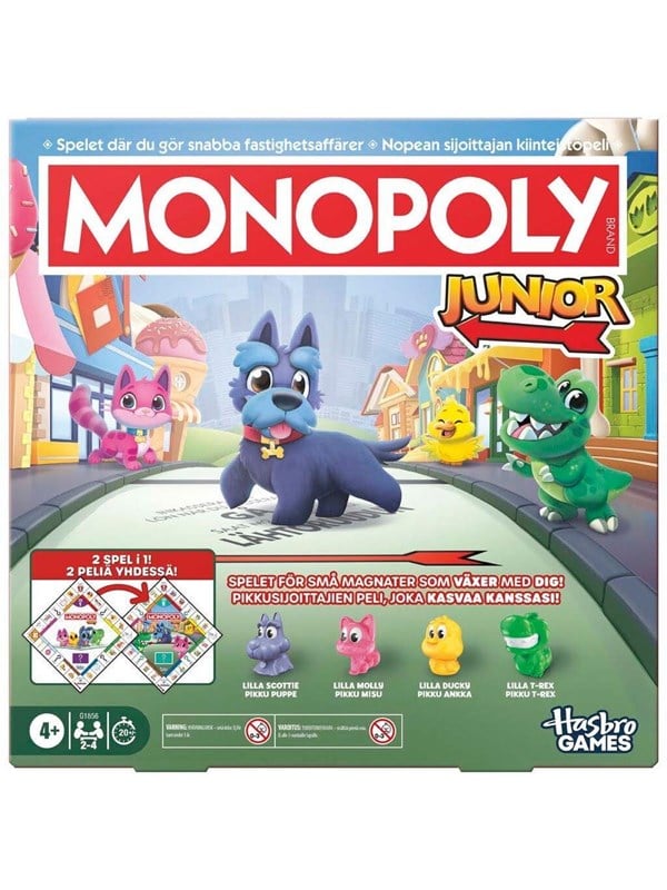 Hasbro Gaming Monopoly Junior 2 In 1 Refresh DK/NO