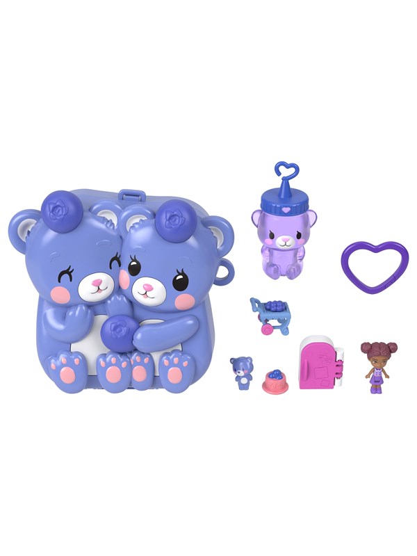 Polly Pocket Core Compact Blue-Beary Besties