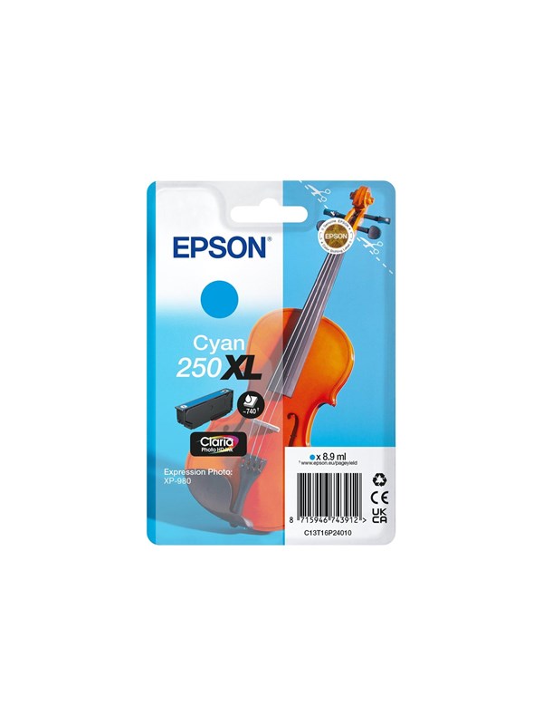 Epson 250XL -mustekasetti, 8.9 ml, cyan