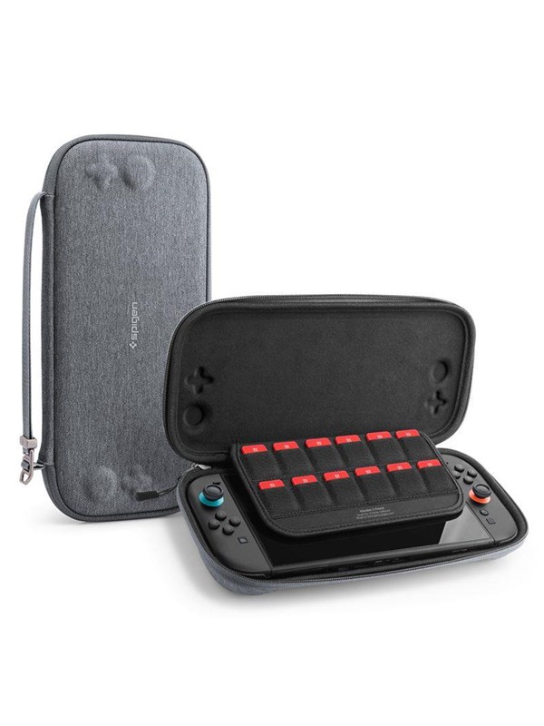 Spigen Klasden 2 Pouch - charcoal gray - Nintendo Switch 2 - Miscellaneous Kansi - Nintendo Switch 2