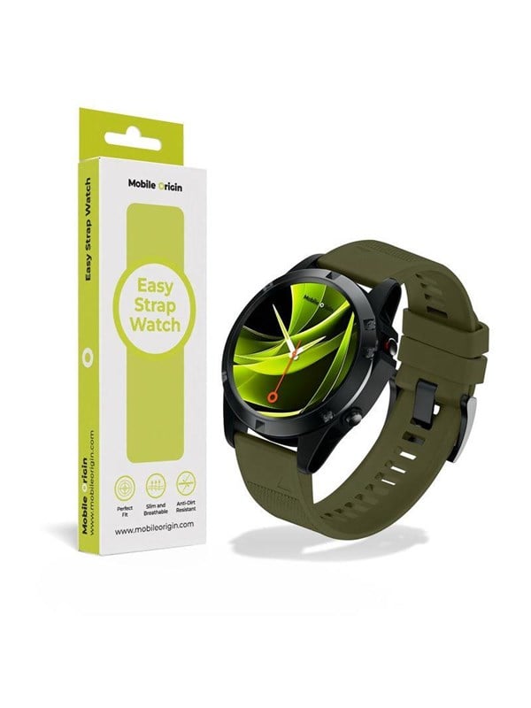Mobile Origin Easy Strap Watch 22mm Dark Green