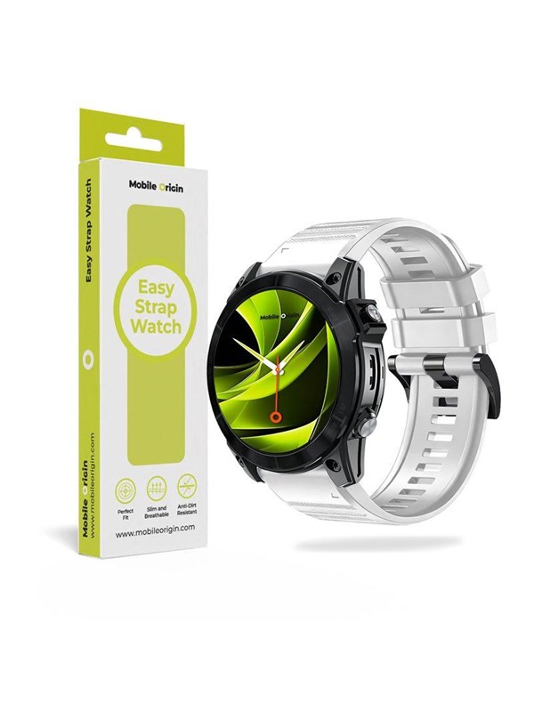 Mobile Origin Easy Strap Silicone Watch 26mm White