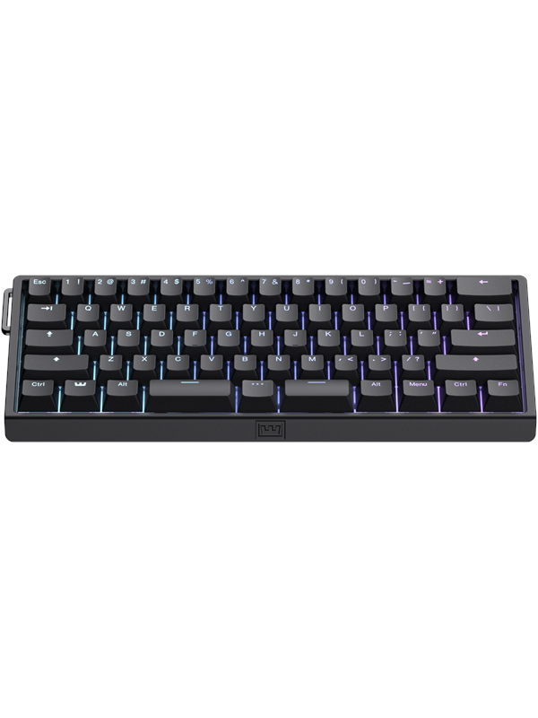 Wooting 60HE v2 - US-ANSI - Split - Plastic - Pelinäppäimistö - ilman numpadia - Englanti (US) - Musta