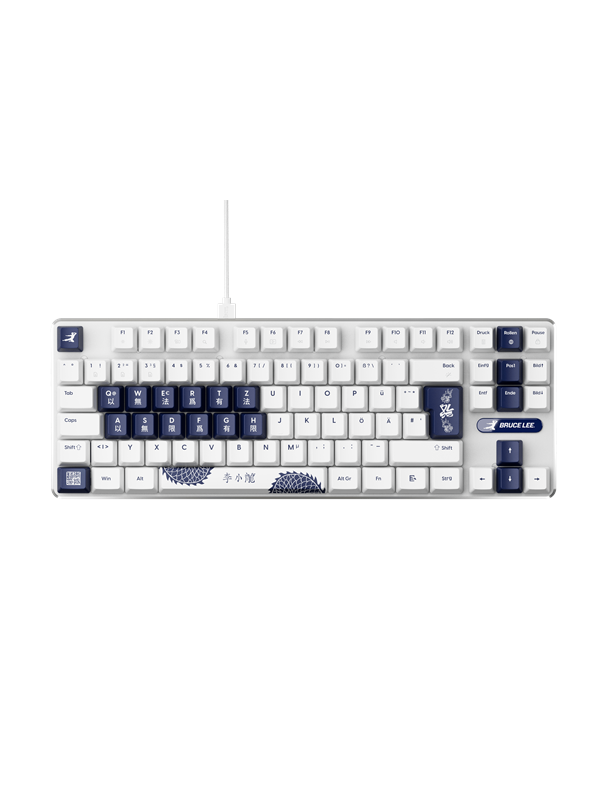 Pulsar PCMK 3 HE TKL (Bruce Lee 85th edition) - Pelinäppäimistö - ilman numpadia - Saksa - Valkoinen