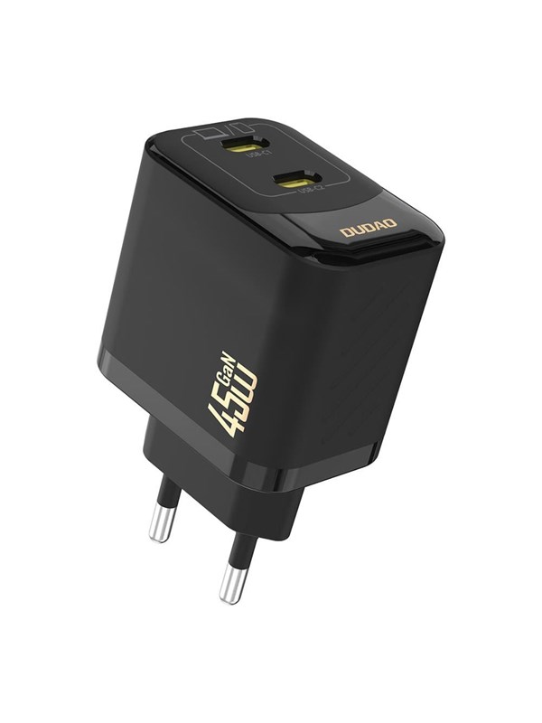 Dudao A28PEU PD 45W GaN 2xUSB AC Charger - Black