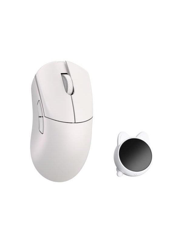 WLMouse HUAN Stainless Magnesium Alloy / Wireless 8K - Pelihiiri - Optinen - 5 painiketta - Valkoinen